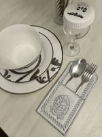 حامل ملاعق..رمضان مبارك ..فضي