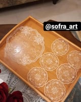 طقم مفارش دانتيل