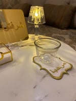 كوستر تطريز ذهبي