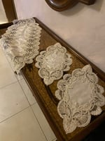 طقم مفارش دانتيل 3قطع