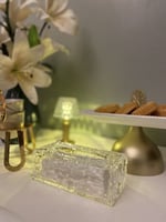 علبة مناديل ميني اكريليك ثلجي