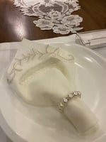 طقم مفارش دانتيل لطاولة الطعام