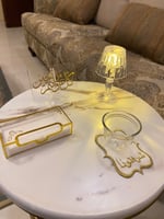 كوستر تطريز ذهبي