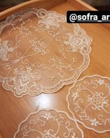 طقم مفارش دانتيل