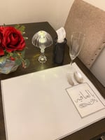 مفرش صحن بالعافيه لون فضي