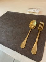 لابد صحن جلد مستطيل