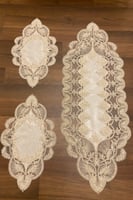 طقم مفارش دانتيل 3قطع