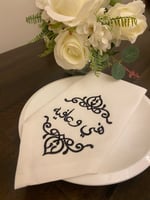 منديل تطريز هني وعافيه …زخارف