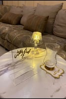 ستاند اكريليك شفاف لطاولات الخدمه