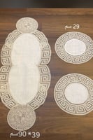 طقم مفارش دانتيل لطاولة المجلس