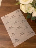 ورق ضيافة بعبارات ترحيبية مختلفة