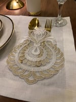 طقم مفارش دانتيل لطاولات الطعام