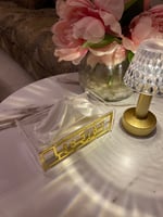 مناديل اكريليك ميني بعبارات مختلفه