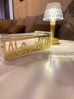 مناديل اكريليك ميني بعبارات مختلفه