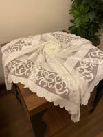 مفرش دانتيل مقاس متر