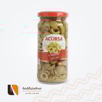 شرائح زيتون اخضر اكورسا 240 جرام