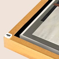 لوحة جدارية كانفس تتكون من جزئين بتصميم هندسي لاشك...