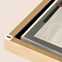 لوحة جدارية كانفس تتكون من جزئين بتصميم هندسي لاشك...