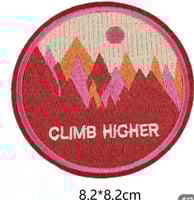 ملصق ملابس climb higher