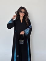 كريب ملكي كلوش مع جوانب أزرق