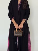 كريب ملكي كلوش مع جوانب وردي