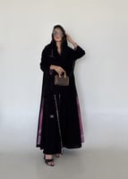 كريب ملكي كلوش مع جوانب وردي