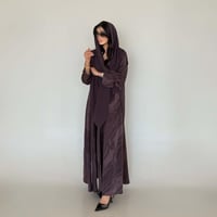 عباية كريب مموج ملون قصة كلوش