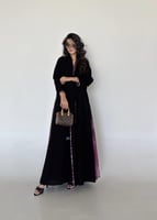 كريب ملكي كلوش مع جوانب وردي