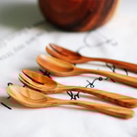 ملعقة طعام وشوكة | خشب الزيتون