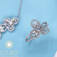 طقم ناعم مصاغ من الفضة عيار 925