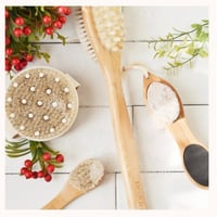 مجموعة فرش الاستحمام الطبيعية