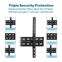 حامل شاشة تلفاز جداري مثبت يدعم الإمالة SG-815TB ي...