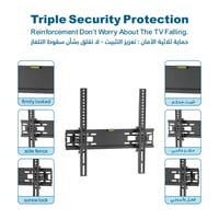 حامل شاشة جداري مثبت يدعم الإمالة FB-302 لتحمل شاش...