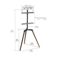 حامل تلفزيون ثلاثي القوائم أرضي متحرك للشاشات 32–7...