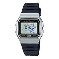 ساعة الوتر بلاستيك أسود فضي WM-18S