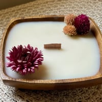 شمعة قالب خشبي مربع