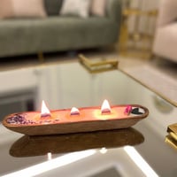 شمعة قالب خشبي طويل