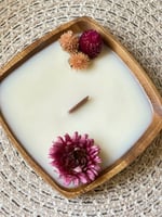 شمعة قالب خشبي مربع