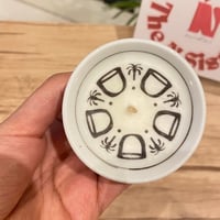 شمعة الفنجال التراثية بطباعة