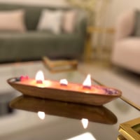 شمعة قالب خشبي طويل