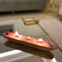 شمعة قالب خشبي طويل