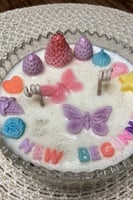 شمعة زجاجية بغطاء (تصميم خاص)