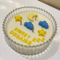 شمعة زجاجية بغطاء (تصميم خاص)