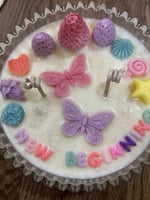 شمعة زجاجية بغطاء (تصميم خاص)