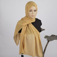 طرحة شهري شال شيفون سادة