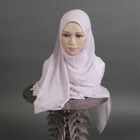 طرحة جوري شيفون مبطنة