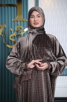 شرشف صلاة غنى حجاب مخمل منقط