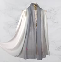 نيل شال شيفون رمادي