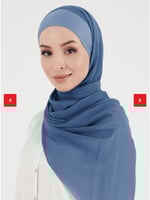 حجاب جاهز شيفون مع قطن