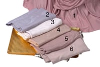 طرحة كويتي نص سادة ونص منقوش